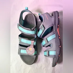Merrell Women's Teal and Gray Strappy Outdoor Sandals thumbnail 7