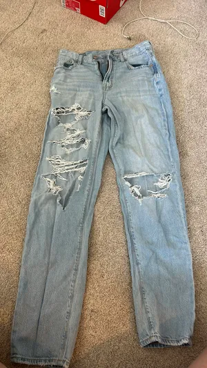 American Eagle Standard Fit Mom Jeans thumbnail 1