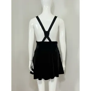 Killstar Black Velvet Corset Suspender Skirt Lace Up Whimsigoth Punk Size M thumbnail 6