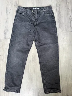 Zara Women’s Washed Black Relaxed Jeans thumbnail 1
