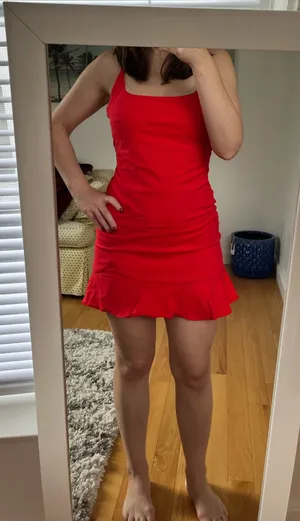 Princess Polly Red Dress Mini thumbnail 1
