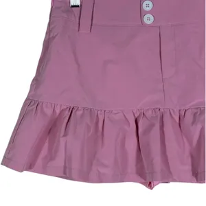 NWT Cider Ruffle Hem Solid Skort Pink Barbiecore Preppy Flounce Mini Size S thumbnail 3