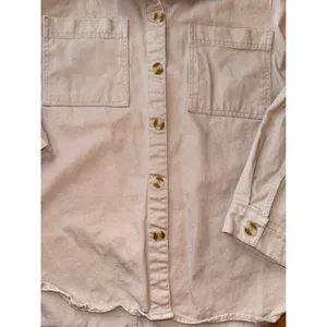 Thread Supply Button Up Shirt Womens Medium‎ Tan Long Sleeve Casual Style Spring thumbnail 2