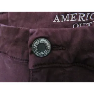 American Eagle Super Stretch Pants 12 Burgundy Skinny Maroon Slim‎ Fit 61607 thumbnail 8