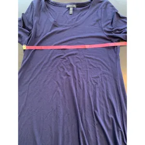 Eileen Fisher Dress Women’s Small Long‎ Sleeve Midi Blue T Shirt Casual Stretch thumbnail 9