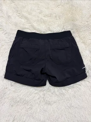 Athleta Black Athletic Zip-Pocket Shorts thumbnail 3