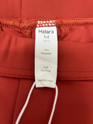 NWT HALARA Rust Wide-Leg Dress Pants/Trousers size M petite thumbnail 5