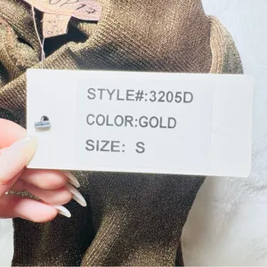 Shop17 Gold Metallic High Neck Sleeveless Dress - Small thumbnail 4