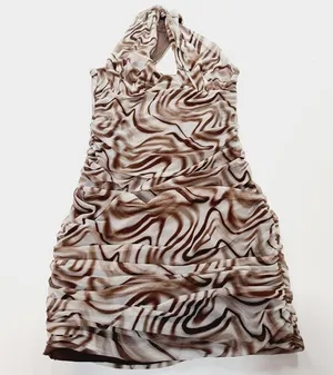 Superdown Kasey Mesh Mini Dress in Brown Medium thumbnail 3