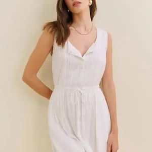 Reformation | Lonnie Embroidered Lace Cotton Blend Midi Dress in White | Size 0 thumbnail 2