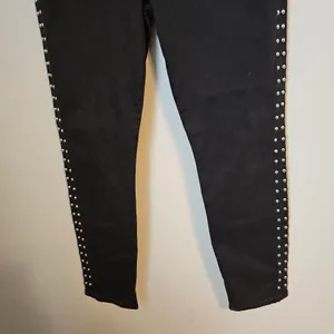 Joe’s Jeans Black Studded Flawless The Charlie High Rise Skinny Ankle casual thumbnail 3