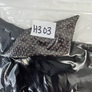 Chloé Size S 4 Blouse Black Semi Sheer Button Up Metallic Copper Sequin‎ Collar thumbnail 13
