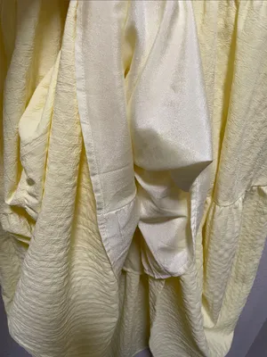 TALULAH Kate Light Yellow Puff-Sleeve Tiered Midi Dress thumbnail 7