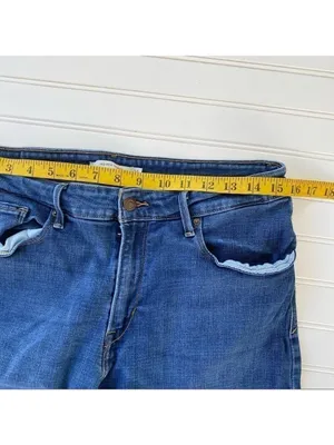 Levis Mid Rise Skinny Jeans‎ Womens 14M Medium Wash Blue Denim W32 L32 thumbnail 7