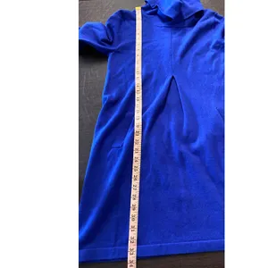 Tyler Böe Blue Funnel Neck Sweater‎ Dress Small Cotton Cashmere Knit Pockets thumbnail 7