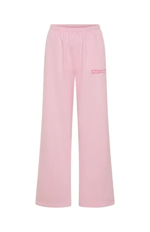 White Fox Boutique Posy Pink Wide Leg Pants And Crop Hoodie Set M/L New thumbnail 5