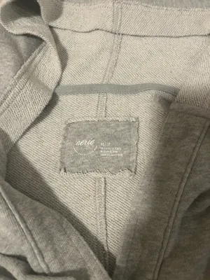 Aerie Cropped Sweatshirt Grey thumbnail 2
