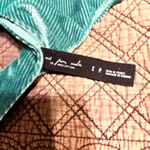 Out From Under Mint Green Velvet Ribbed Bralette Crop Top Size S Y2K thumbnail 3