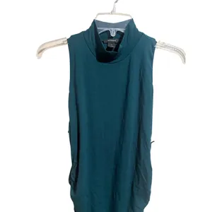Halogen Ruched Midi Dress Womens Medium Teal New Mock Neck Sleeveless thumbnail 13