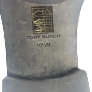 Tory Burch Riding Logo Embossed Leather Knee‎ High Boots Brown 10.5 thumbnail 15
