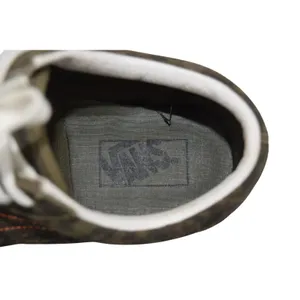 Vans Old Skool Leopard Print Sneakers Women's Size 8 Olive‎ Green thumbnail 6