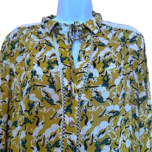 Anthropologie Maeve Janie Peasant‎ Rabbit Blouse Size 2 thumbnail 5
