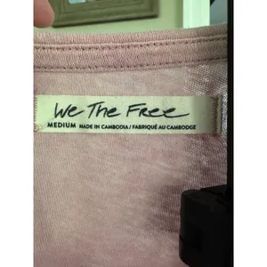 Free People We The Free‎ Peplum Tank Top Pink Sleeveless Ruffle Hem Medium thumbnail 4