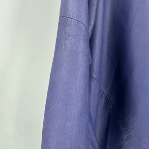 Wilsons Leather Trench Coat Womens M Blue Thinsulate Zip Lining Vintage 90s thumbnail 9