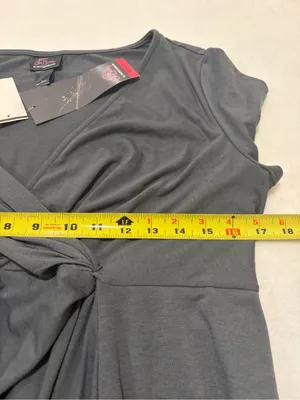 NWT Oh Baby by Motherhood Charcoal Grey Maternity Dress - Large thumbnail 4