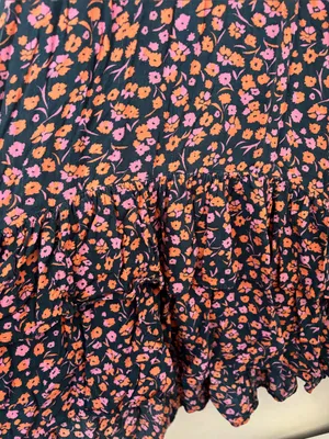 Universal Thread Floral High Low Midi Dress Ruffle Hem Adjustable Straps Small thumbnail 3