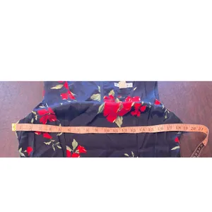 Dressbarn Vintage Black Red Floral Maxi Dress USA‎ 12 Dark Romantic Grunge 90s thumbnail 6