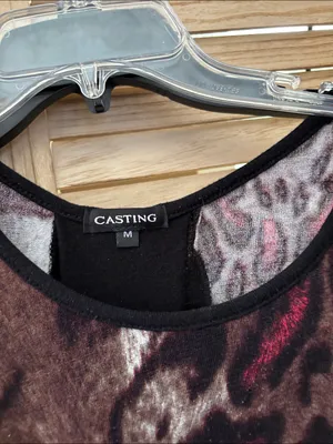 Casting Brown & Black Animal Print Long Sleeve Top Medium thumbnail 2