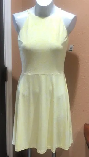Bar III yellow sleeveless NWT dress thumbnail 1