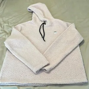 Fila szXL (seems smaller) pink pull over sherpa style hoodie GUC thumbnail 2