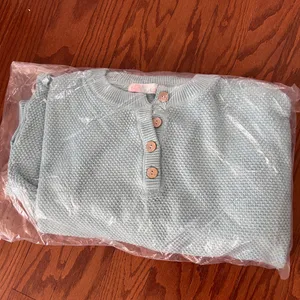 Free People Hailee Sweater Set - Soft Heather Blue S thumbnail 3