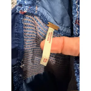 Free People Womens Dress XS Blue Velvet Smocked Tie Back Ruffle Mini Dress thumbnail 7