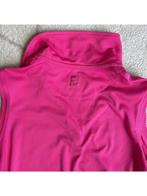 FootJoy Sleeveless Golf Polo Hot Pink Athletic Performance Shirt XS thumbnail 6