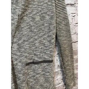 Free People Cardigan‎ Womens XS Open Front Hooded Sweater Grey thumbnail 3