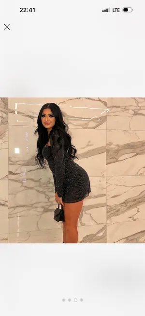 Black Oh Polly Mini Dress Long Sleeve Embellished thumbnail 3