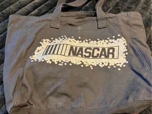 Nascar Black Tote with White Logo thumbnail 1