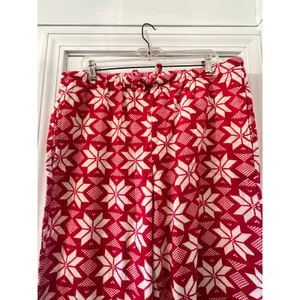 Hanna Andersson Red White Snowflake Organic Cotton Pajama Set XL Top L Pants thumbnail 5