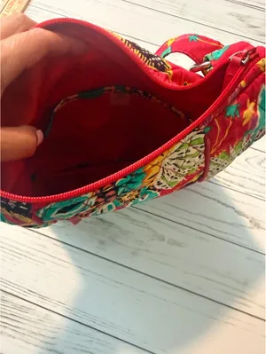 Vera Bradley Crossbody Bag & Wristlet Wallet Set Floral Butterfly thumbnail 8