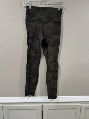 Lululemon Align High-Rise Pant 25" Heritage 365 Camo Dark Olive Multi thumbnail 4