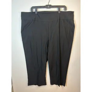 New Directions Curvy Women’s 22W Black Stretch Pull On Capri Pants Plus Size 21” thumbnail 12