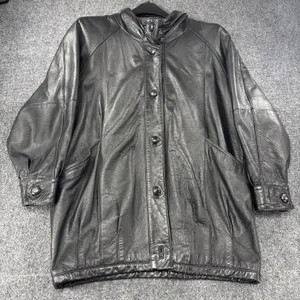 Vintage Pelle New York Milano Leather Jacket Women’s M Black Genuine Leather 90s thumbnail 1
