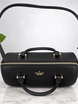 Kate Spade New York Black Saffiano Leather Dome Crossbody Satchel EUC Bag thumbnail 4