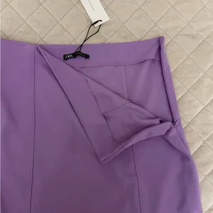 Zara Lilac Mid Rise Mini Skirt thumbnail 5