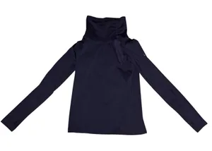 Nike Pro Hyperwarm Dri-FIT Funnel Neck Training Top Womens Eggplant purple Sz L thumbnail 1