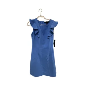 French Connection Whispering Ruffle Mini Dress Size 6 New‎ with Tags thumbnail 4