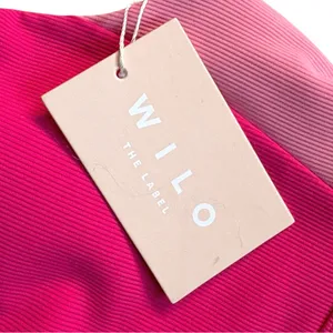 NWT WILO The Label Racerback Sports Bra Pink Size Small thumbnail 2